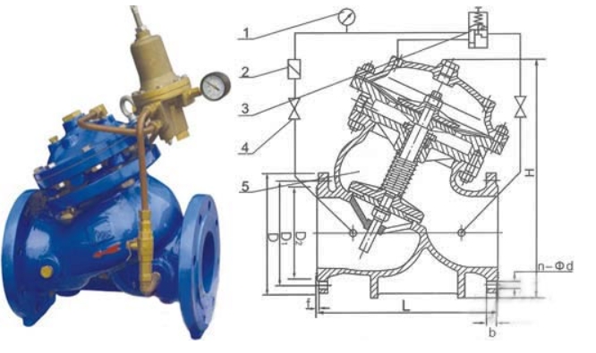 德赢VWIN活塞式安全泄压阀AX742X结构图